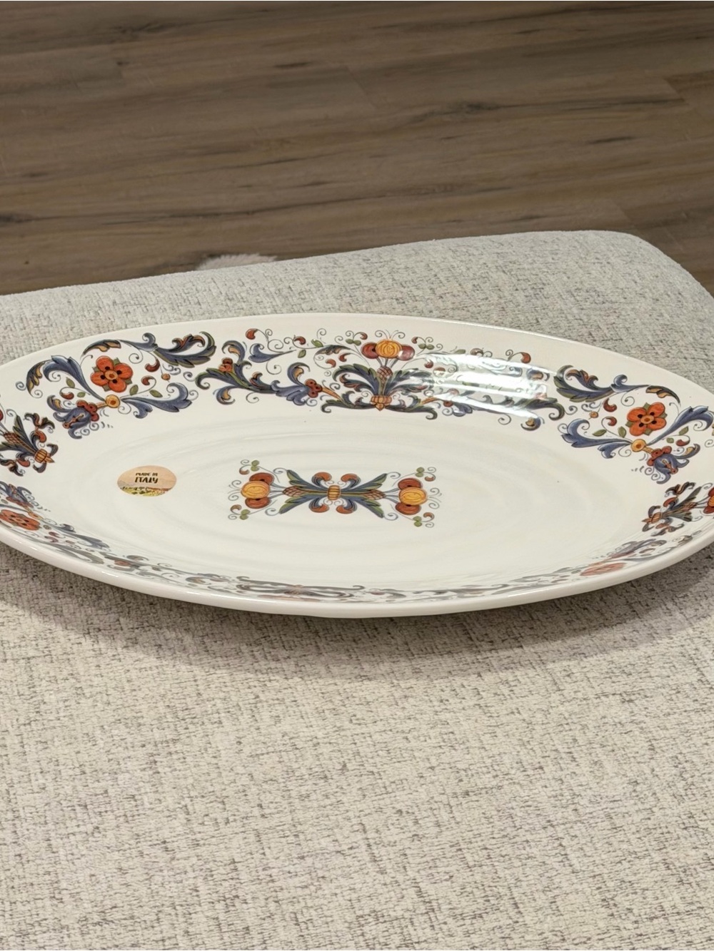 NEW Ceramica Nova Deruta Italian Pottery Serving Plate Dish Tray 15”